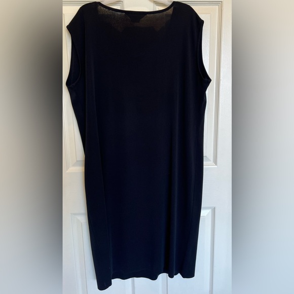 Exclusively Misook Woman 3X Black Knit Sleeveless Midi Dress Minimalist Capsule - Picture 2 of 3